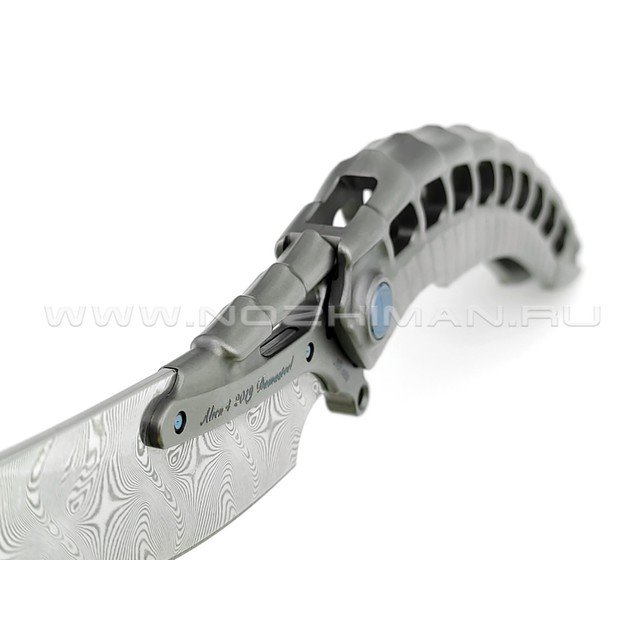 Rike Knife нож Alien4-DG сталь Damasteel, рукоять 6AL4V Titanium