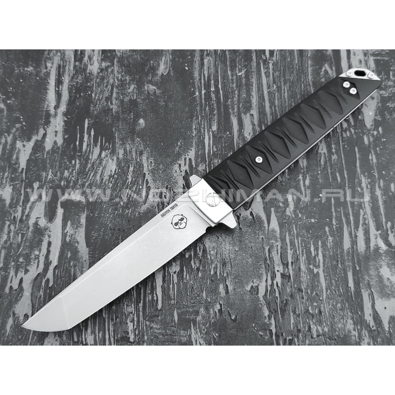 Нож Brutalica Badyuk Tanto, сталь D2 стоунвош, рукоять G10 black