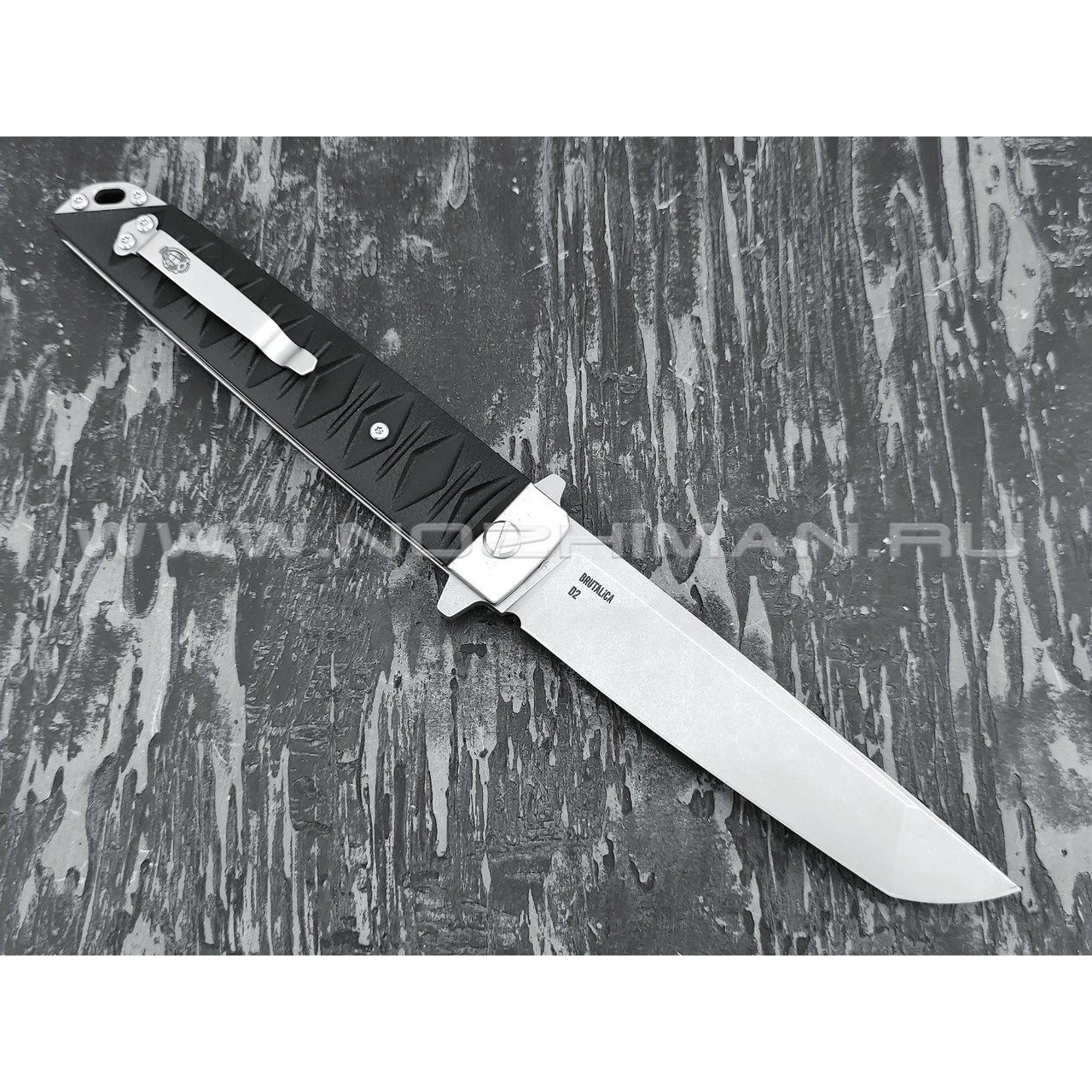 Нож Brutalica Badyuk Tanto, сталь D2 стоунвош, рукоять G10 black