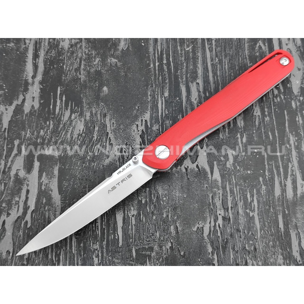Mr.Blade нож Astris сталь D2 satin, рукоять G10 red