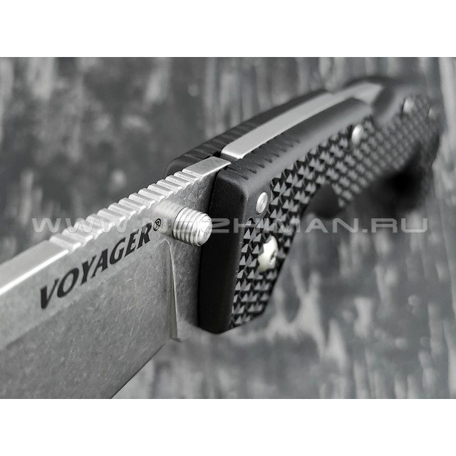 Нож Cold Steel Voyager Extra Large Drop Plain Edge 29AXB сталь Aus 10A, рукоять Griv-Ex
