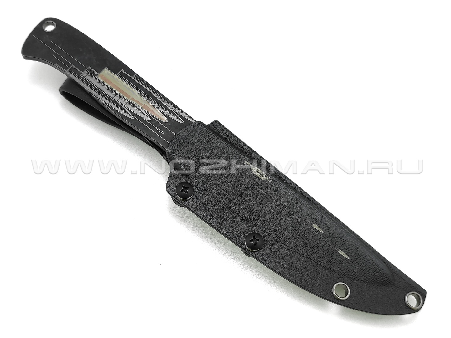 N.C.Custom нож Рикошет сталь Aus-8 blackwash, рукоять сталь