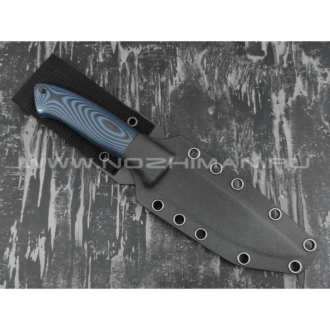 Апус нож Guard Dog сталь N690, рукоять G10 black/blue