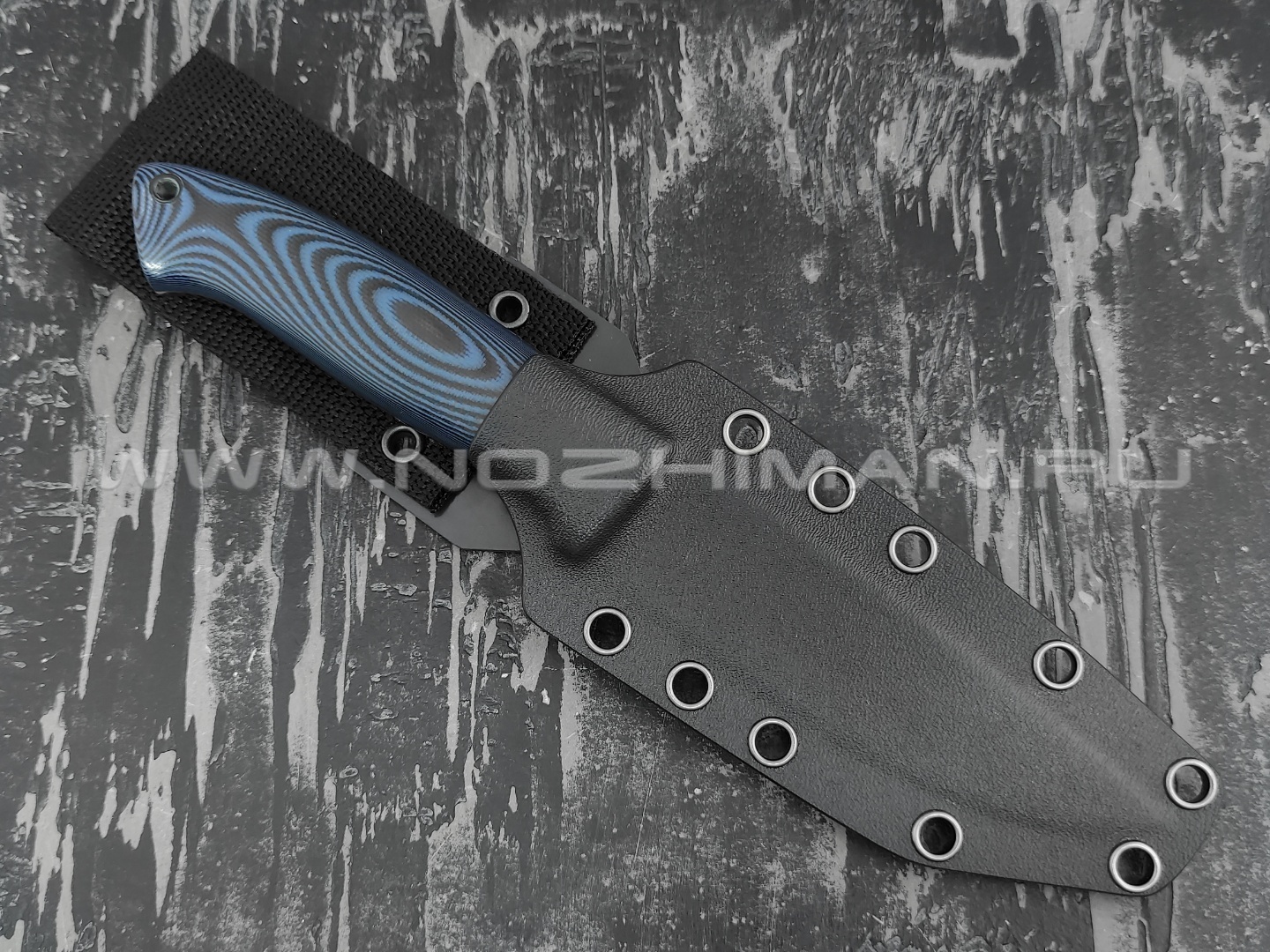 Apus Knives нож Guard Dog сталь N690, рукоять G10 black/blue