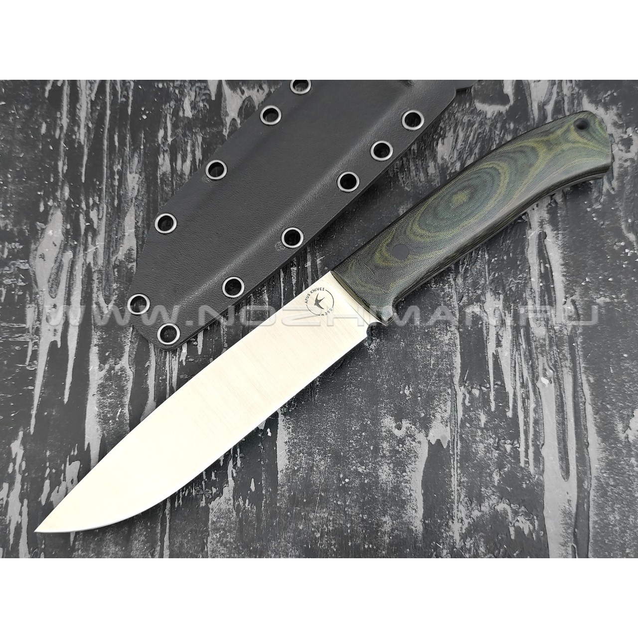 Апус нож Destruktor Large сталь M390, рукоять микарта