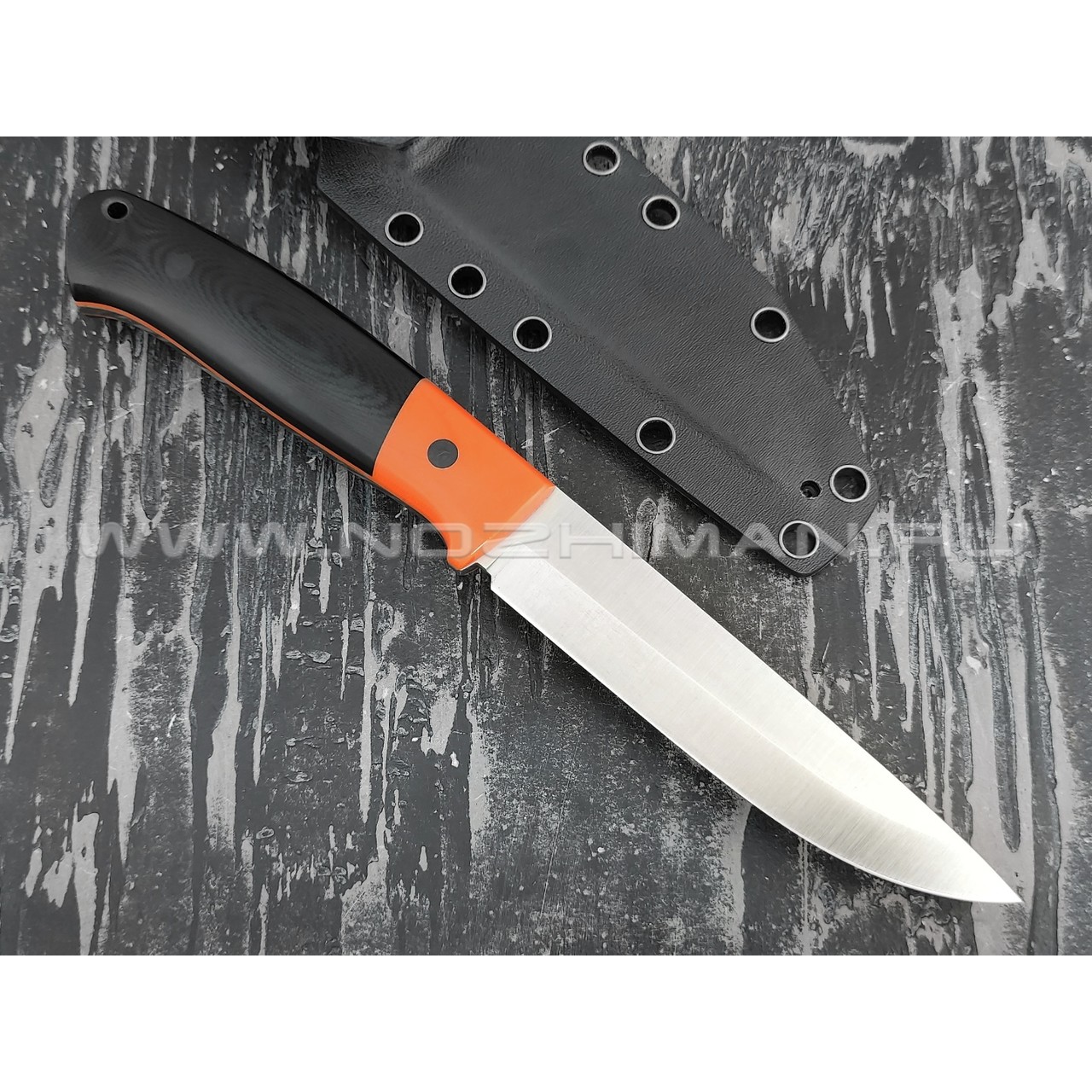 Апус нож Maverick сталь K110, рукоять G10 black/orange