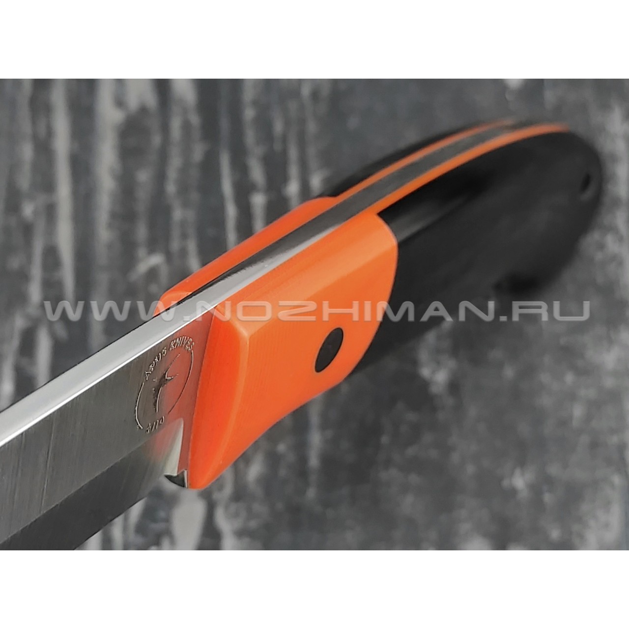 Апус нож Maverick сталь K110, рукоять G10 black/orange