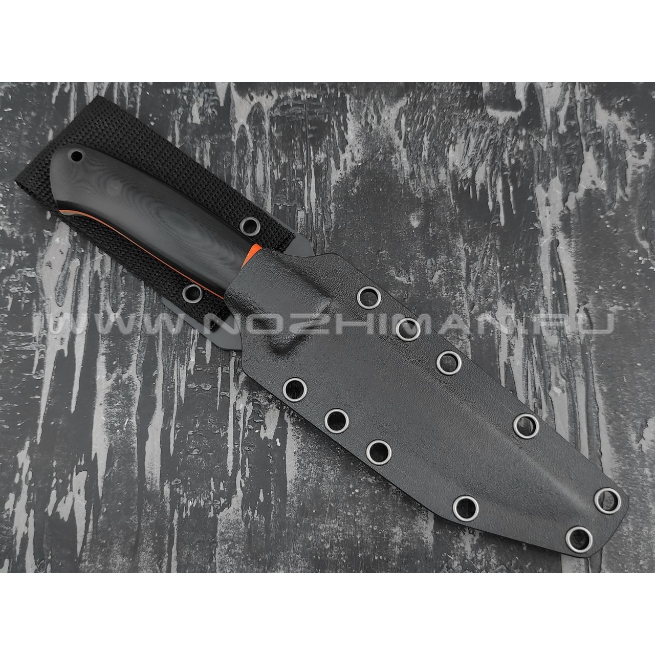 Апус нож Maverick сталь K110, рукоять G10 black/orange