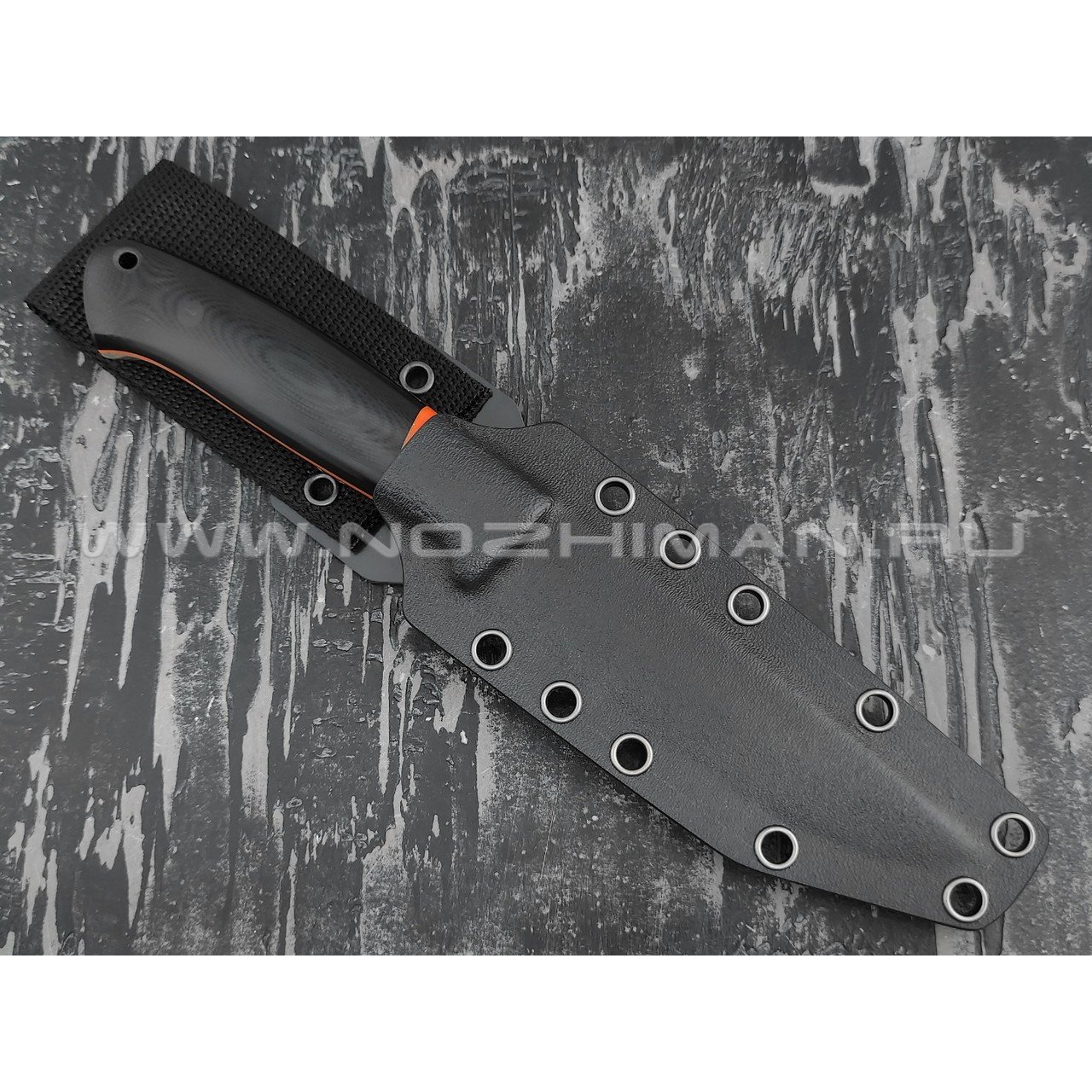 Апус нож Maverick сталь K110, рукоять G10 black/orange