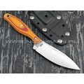 РВС нож "Кастор 3.0" сталь N690, рукоять микарта red & orange РВС нож "Кастор 3.0" сталь N690, рукоять микарта red & orange