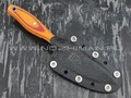РВС нож "Кастор 3.0" сталь N690, рукоять микарта red & orange