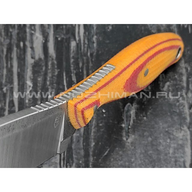 РВС нож "Кастор 3.0" сталь N690, рукоять микарта red & orange