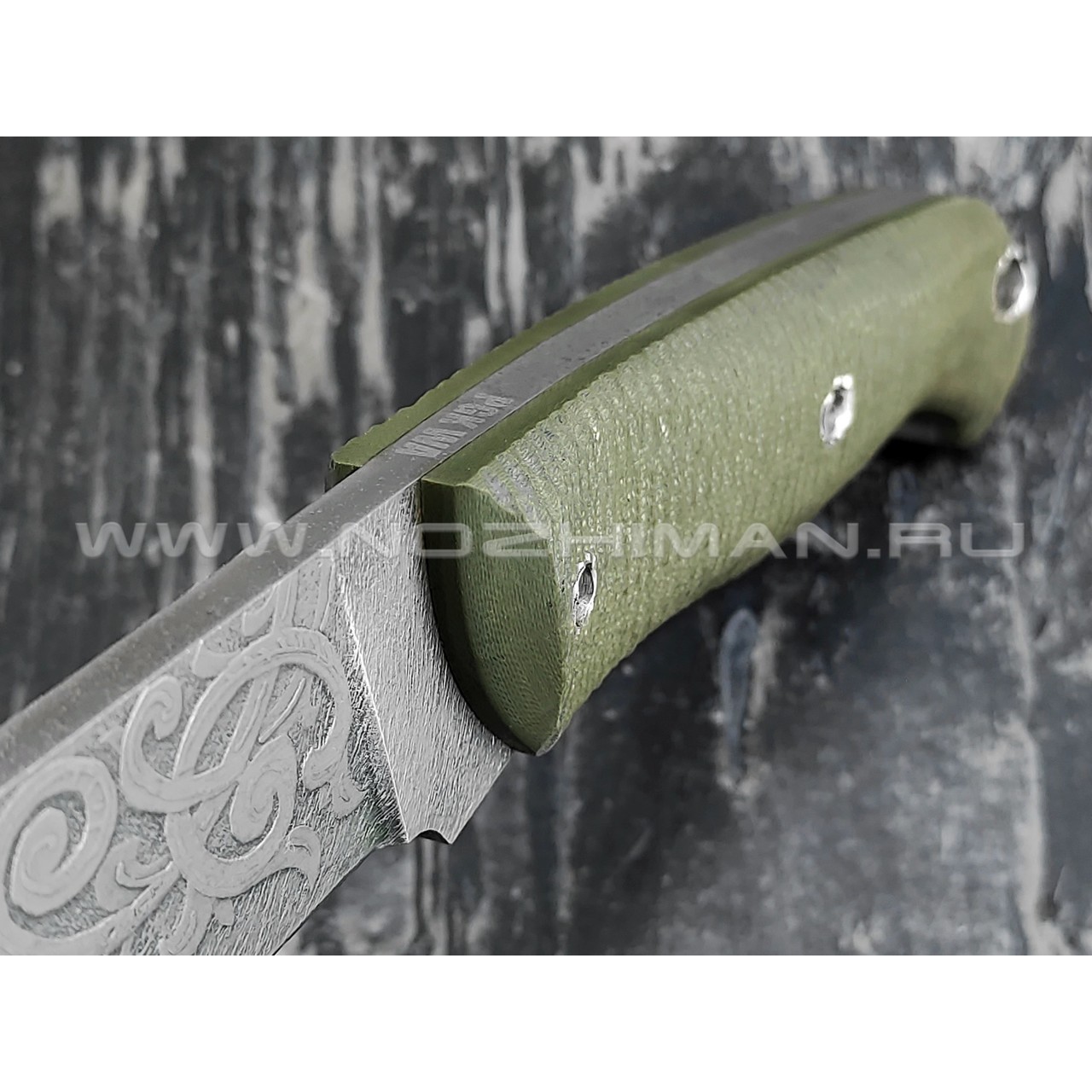 Волчий Век нож "Ямской" сталь PGK WA, рукоять G10 olive