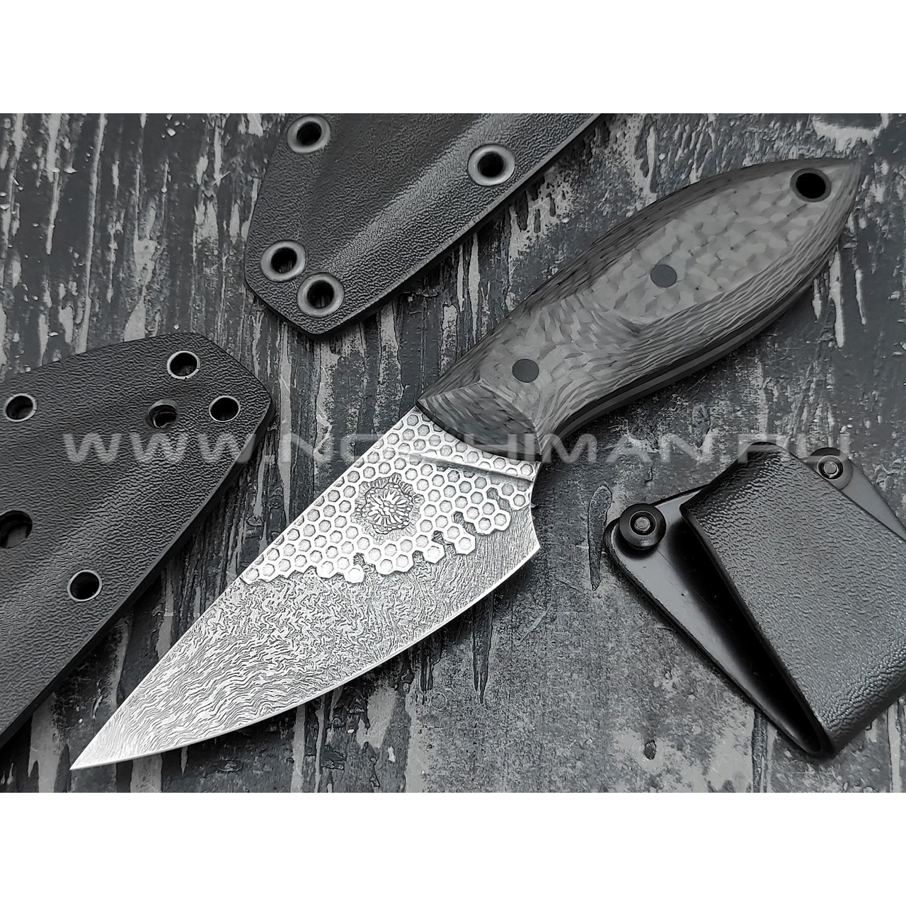 Волчий Век нож "Масичька" сталь CPM S125V WA, рукоять Carbon fiber