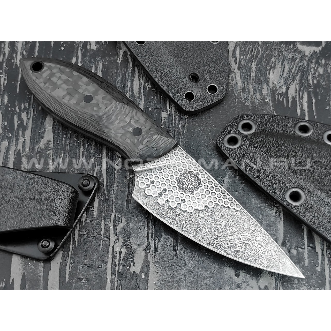 Волчий Век нож "Масичька" сталь CPM S125V WA, рукоять Carbon fiber
