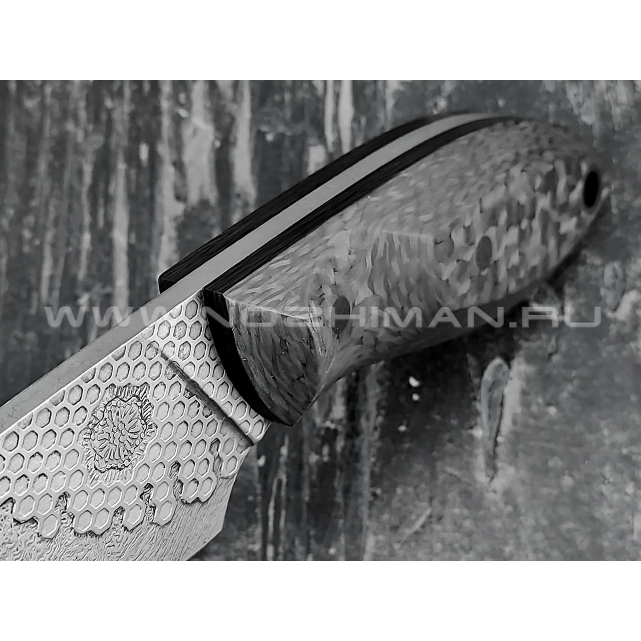 Волчий Век нож "Масичька" сталь CPM S125V WA, рукоять Carbon fiber