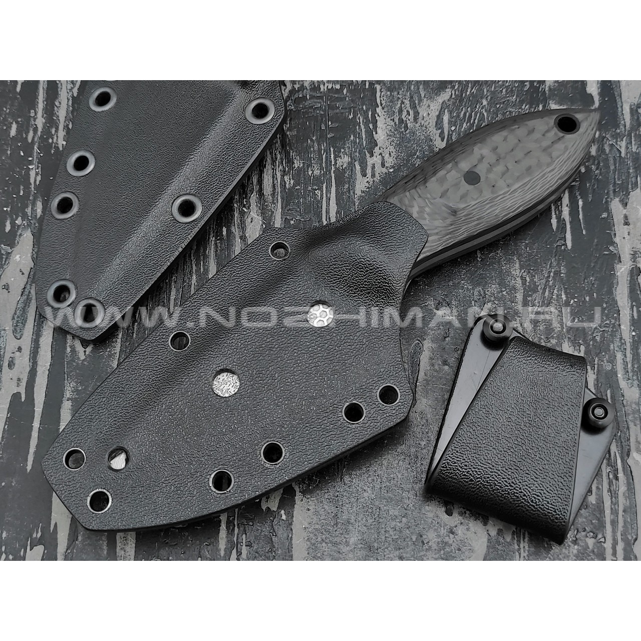 Волчий Век нож "Масичька" сталь CPM S125V WA, рукоять Carbon fiber