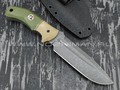 Волчий Век нож "Команданте" сталь PGK WA, рукоять G10 olive & tan