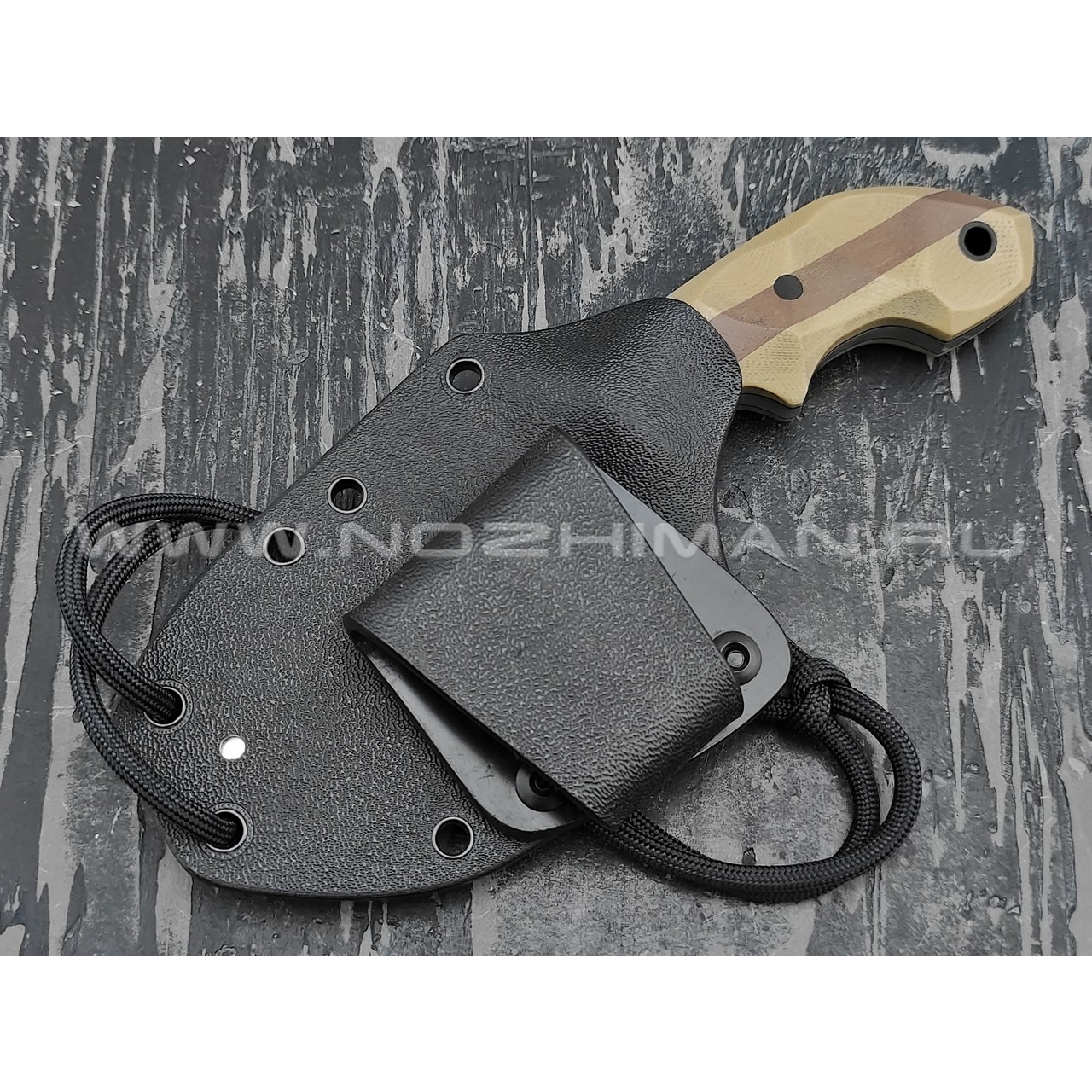 Волчий Век нож "Кондрат 8" сталь M390 WA, рукоять G10 tan & brown, ironwood