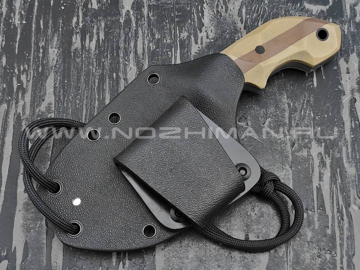 Волчий Век нож "Кондрат 8" сталь M390 WA, рукоять G10 tan & brown, ironwood