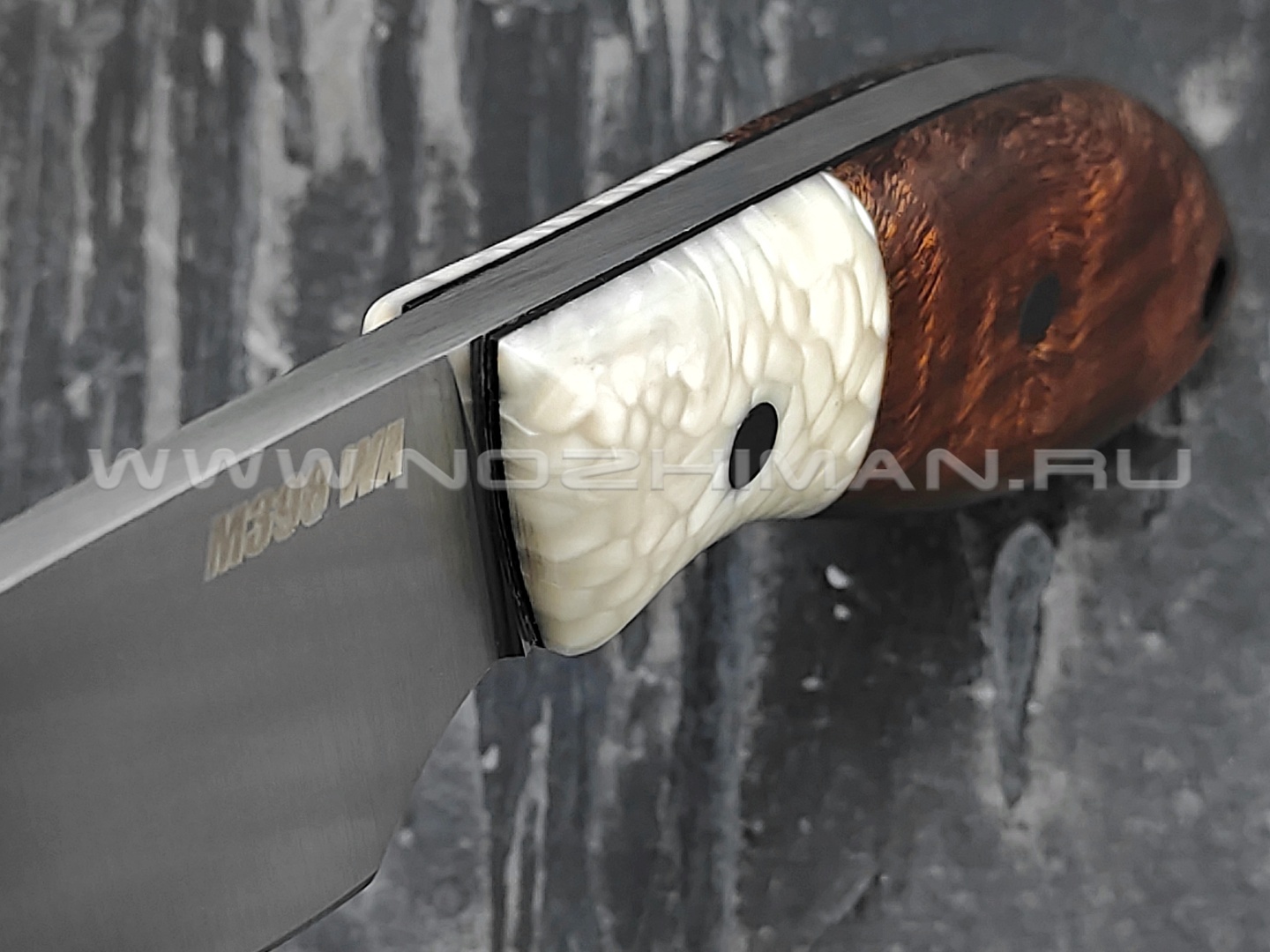 Волчий Век нож "Масичька" сталь M398 WA, рукоять Ironwood, композит
