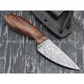 Волчий Век нож "Масичька" сталь M398 WA худ. травление, рукоять Ironwood
