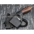 Волчий Век нож "Масичька" сталь M398 WA худ. травление, рукоять Ironwood
