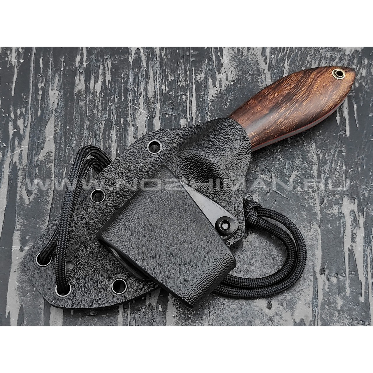 Волчий Век нож "Масичька" сталь M398 WA худ. травление, рукоять Ironwood