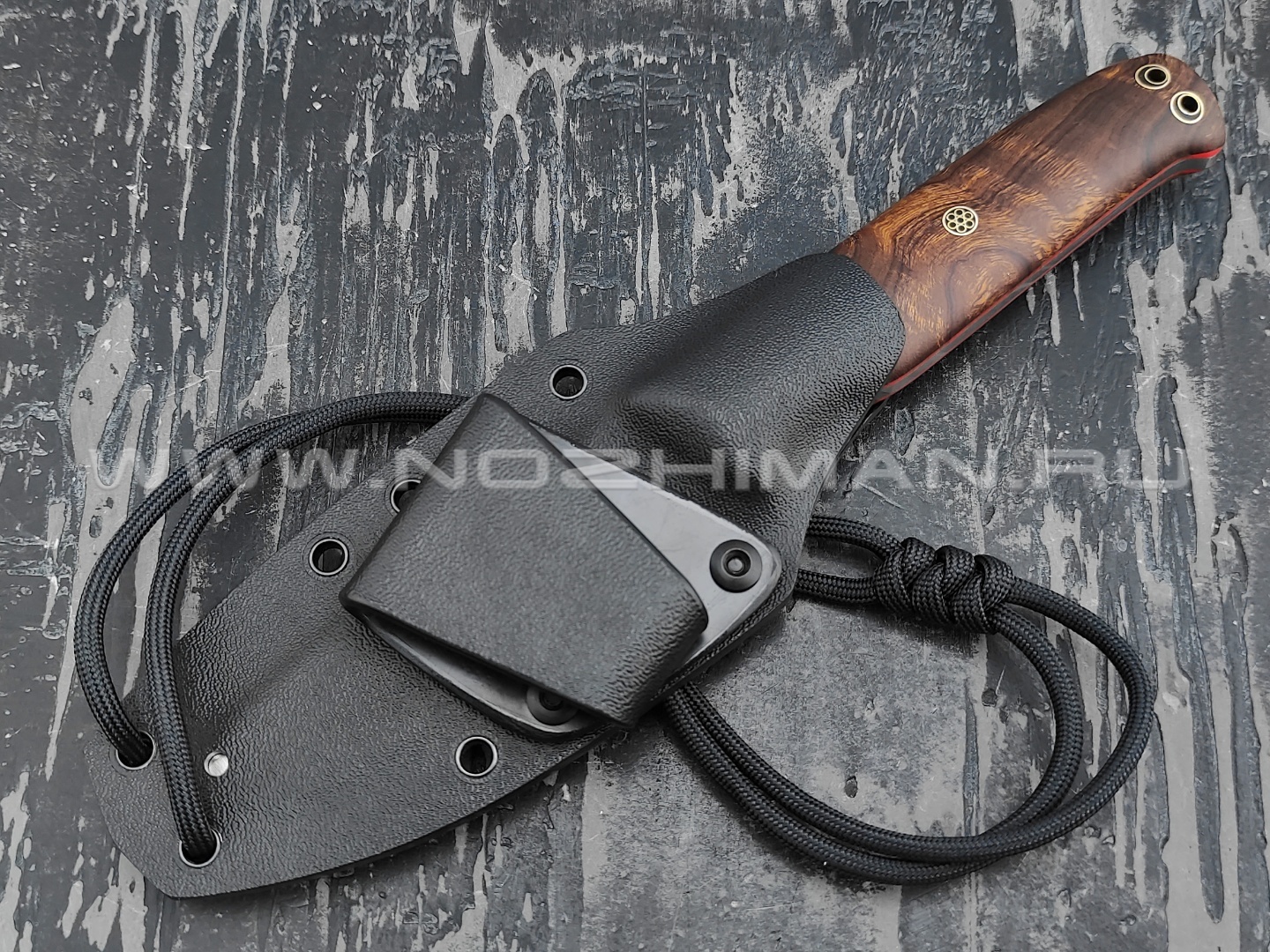 Волчий Век нож "Слон" сталь CPM S125V WA, рукоять Ironwood, мозаичные пины