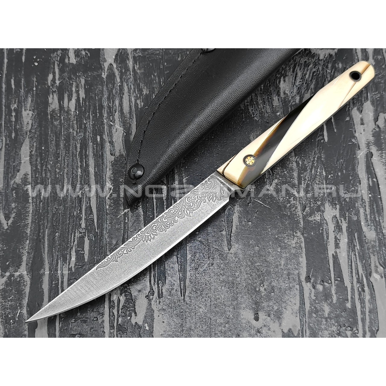 Neyris Knives нож Saba сталь CPM Rex 121, рукоять стаб. бивень мамонта