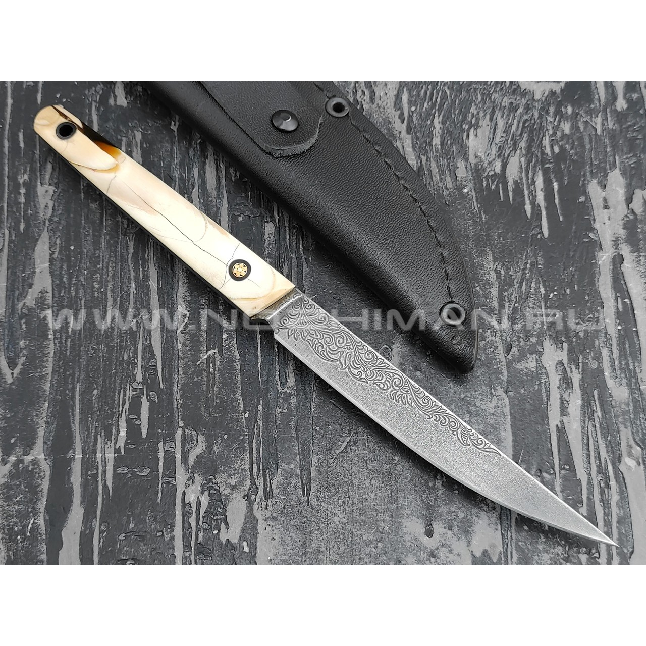 Neyris Knives нож Saba сталь CPM Rex 121, рукоять стаб. бивень мамонта