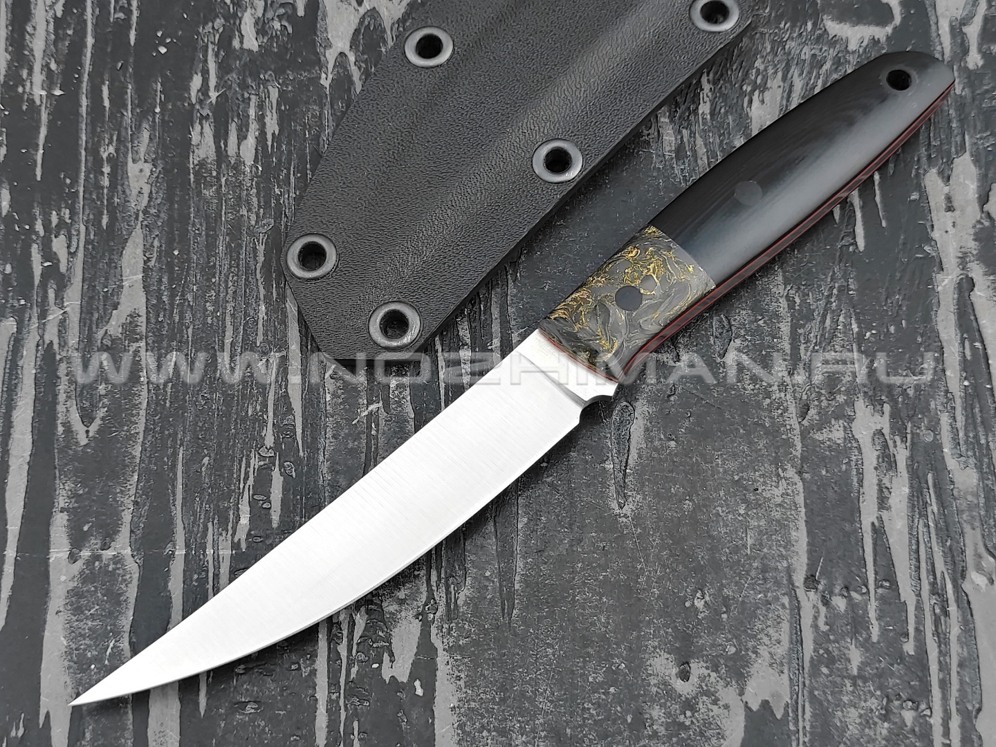 Neyris Knives нож Turk 2 сталь Elmax, рукоять хаотичный карбон, G10 black