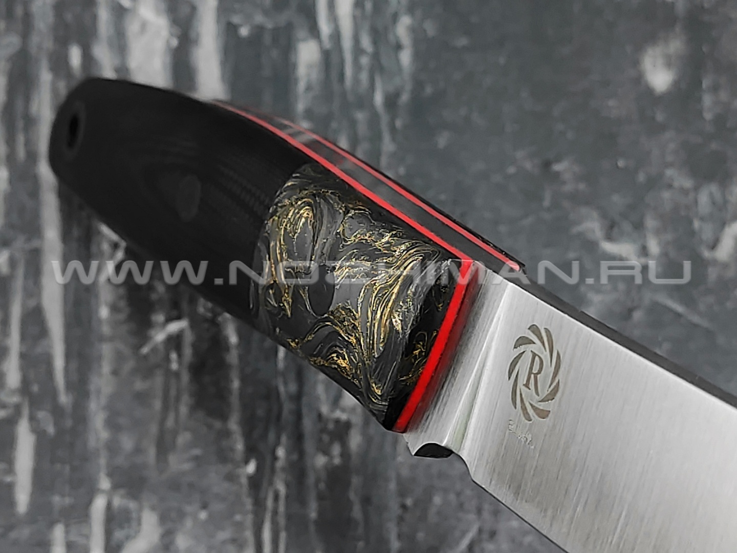 Neyris Knives нож Turk 2 сталь Elmax, рукоять хаотичный карбон, G10 black