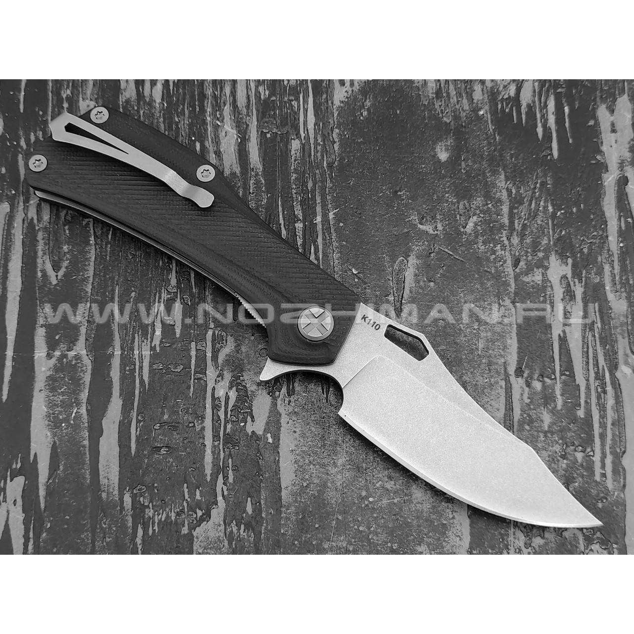 Saro нож Скорпион EVO Bowie сталь K110, рукоять G10 black