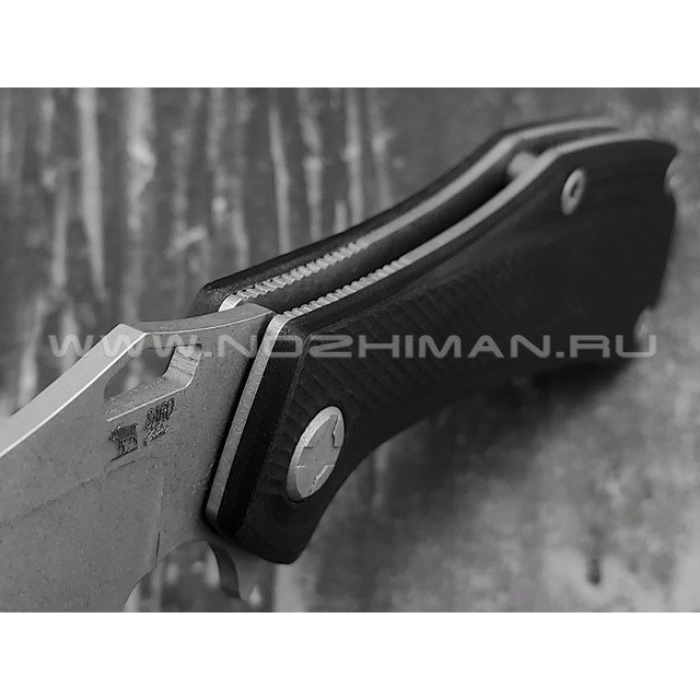Saro нож Скорпион EVO Bowie сталь K110, рукоять G10 black