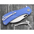 Saro нож Скорпион EVO Wharncliffe сталь K110, рукоять G10 blue