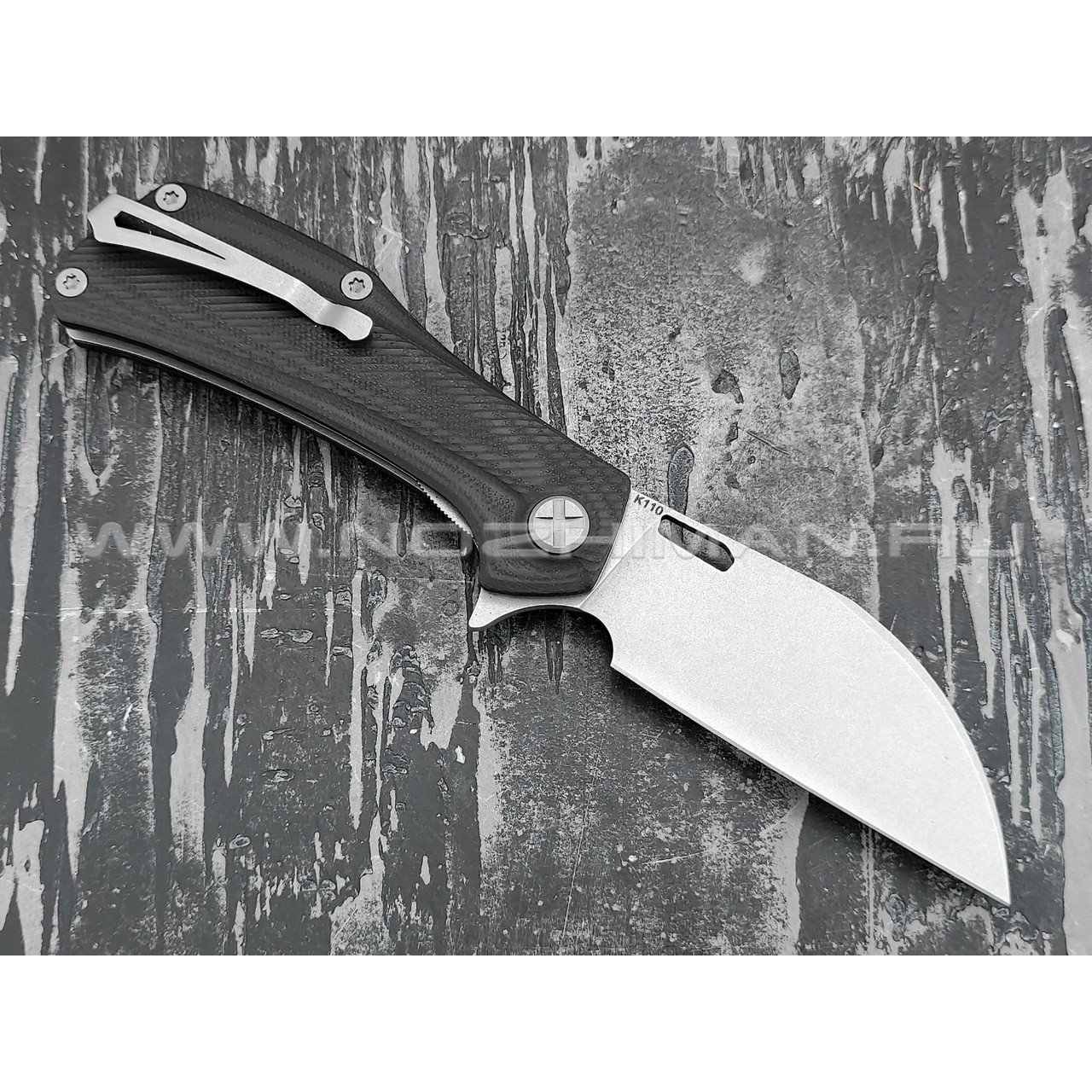 Saro нож Скорпион EVO Wharncliffe сталь K110, рукоять G10 black