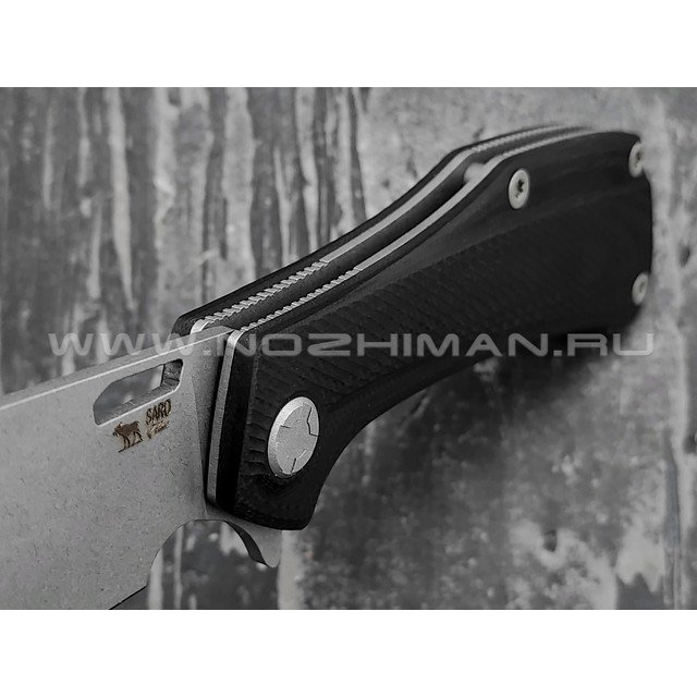 Saro нож Скорпион EVO Wharncliffe сталь K110, рукоять G10 black