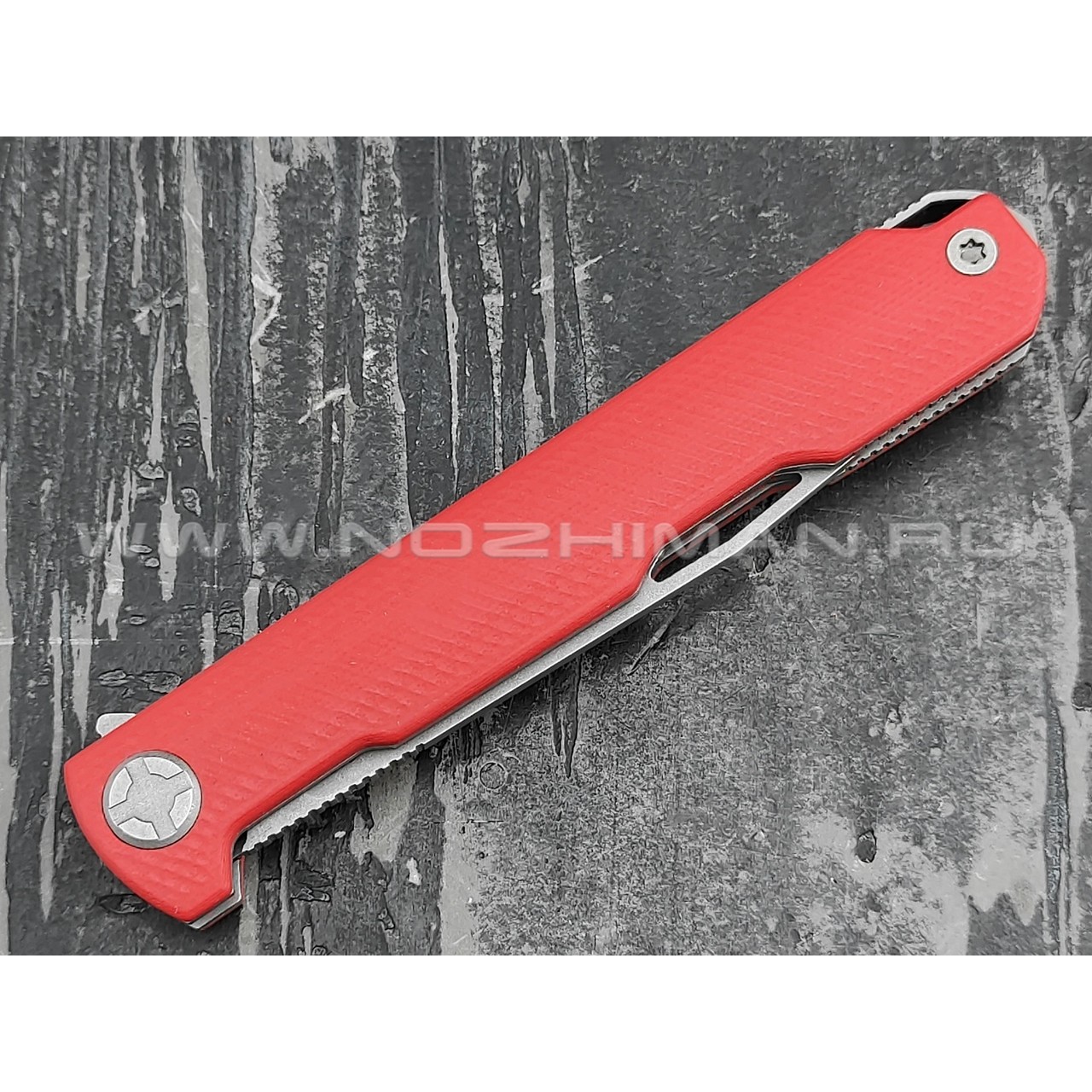 Saro нож Авиационный Single сталь K110, рукоять G10 red