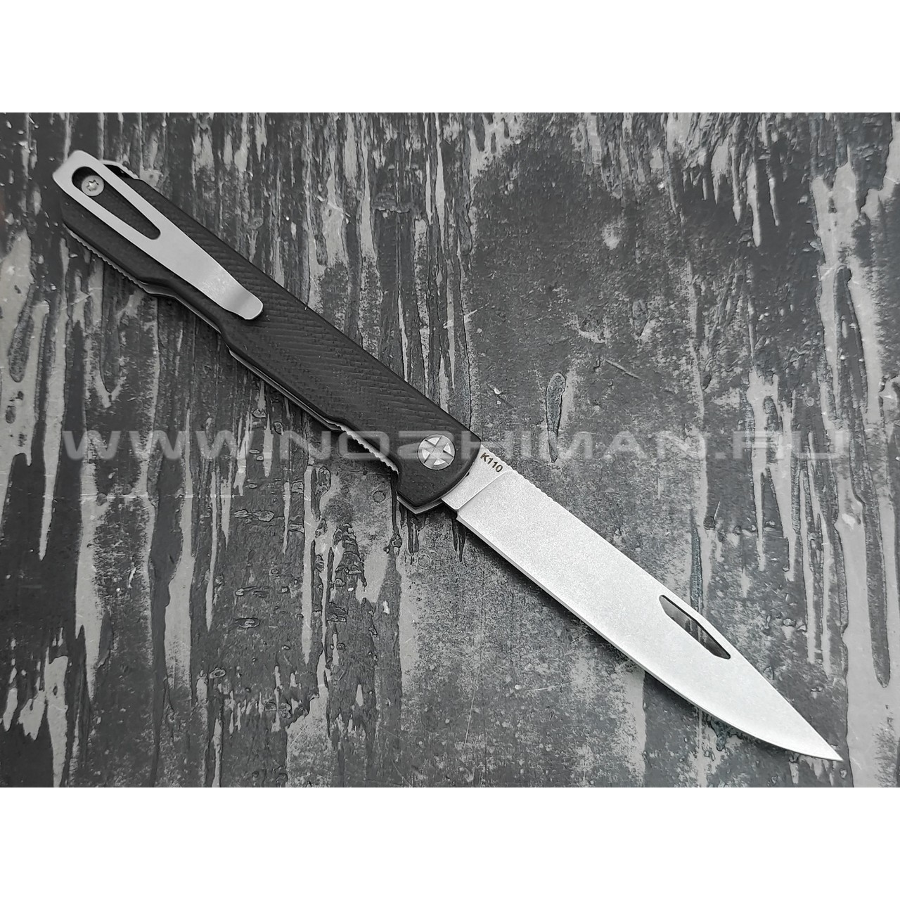 Saro нож Авиационный Single сталь K110, рукоять G10 black