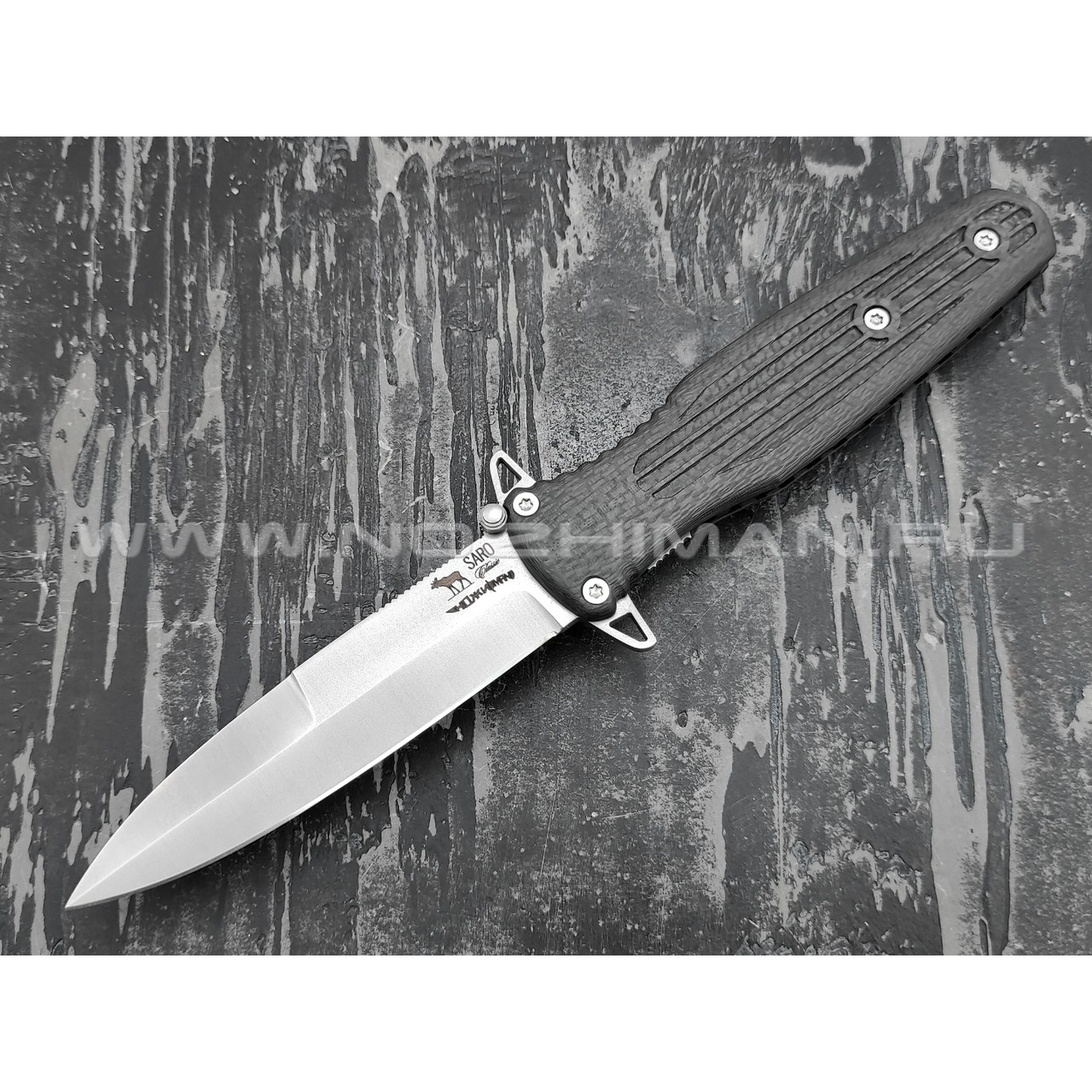 Saro нож Варанг "Special For Nozhiman" сталь Elmax, рукоять Carbon fiber