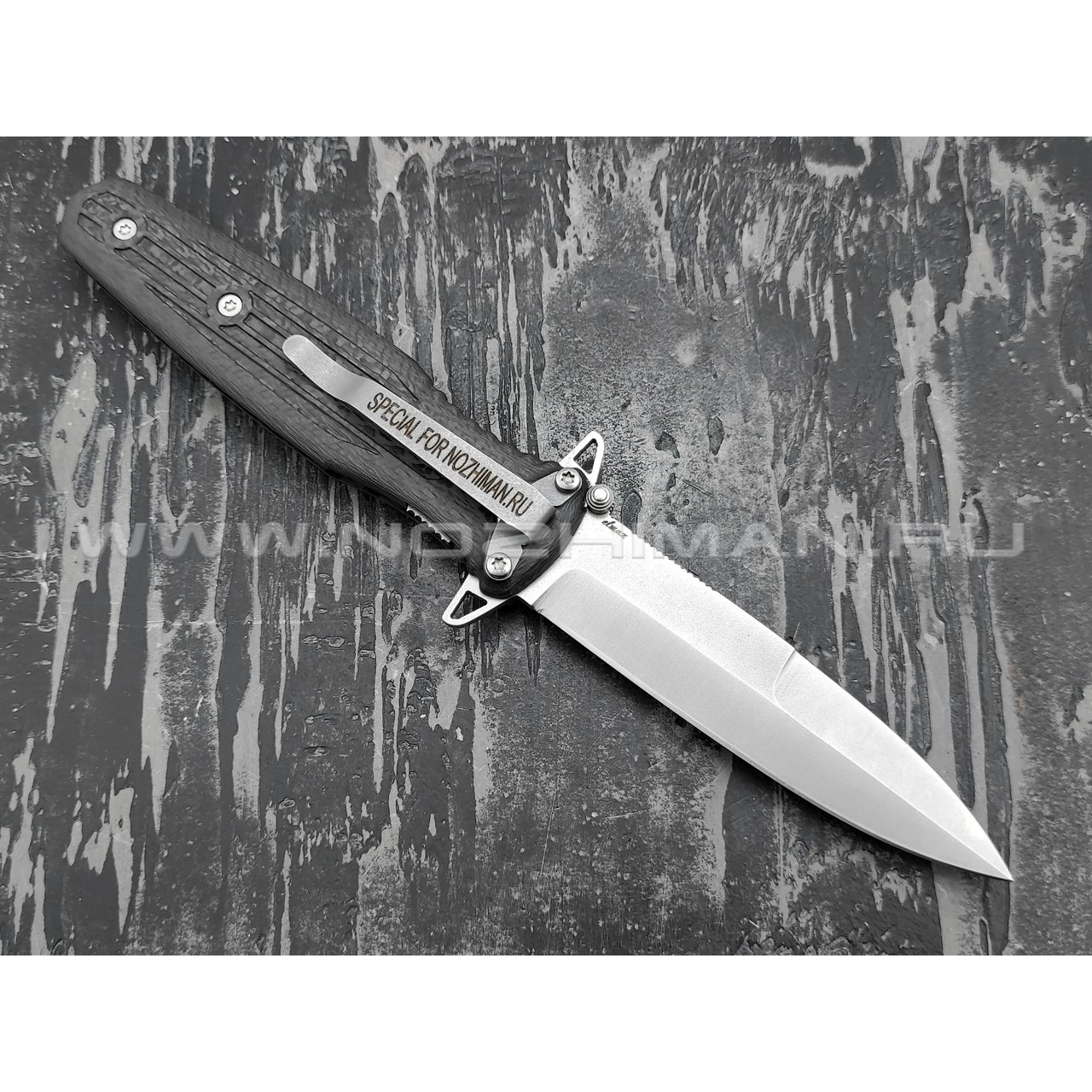 Saro нож Варанг "Special For Nozhiman" сталь Elmax, рукоять Carbon fiber