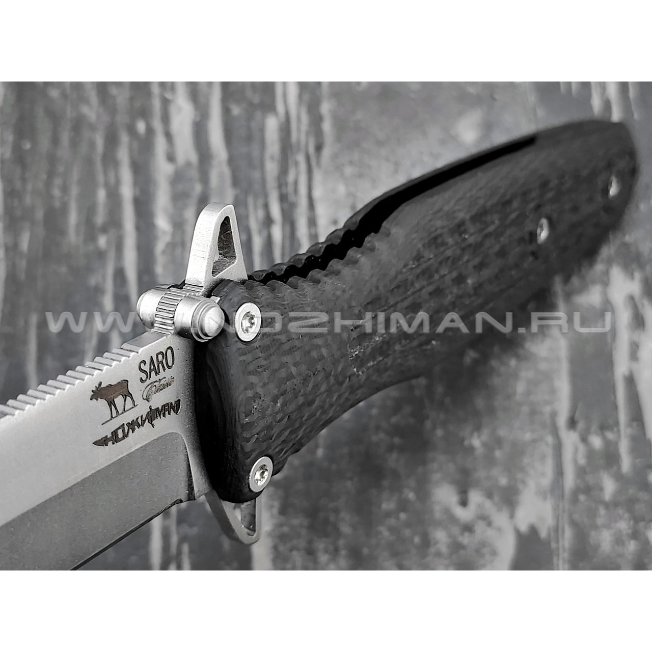 Saro нож Варанг "Special For Nozhiman" сталь Elmax, рукоять Carbon fiber