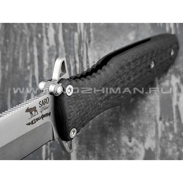 Saro нож Варанг "Special For Nozhiman" сталь Elmax, рукоять Carbon fiber