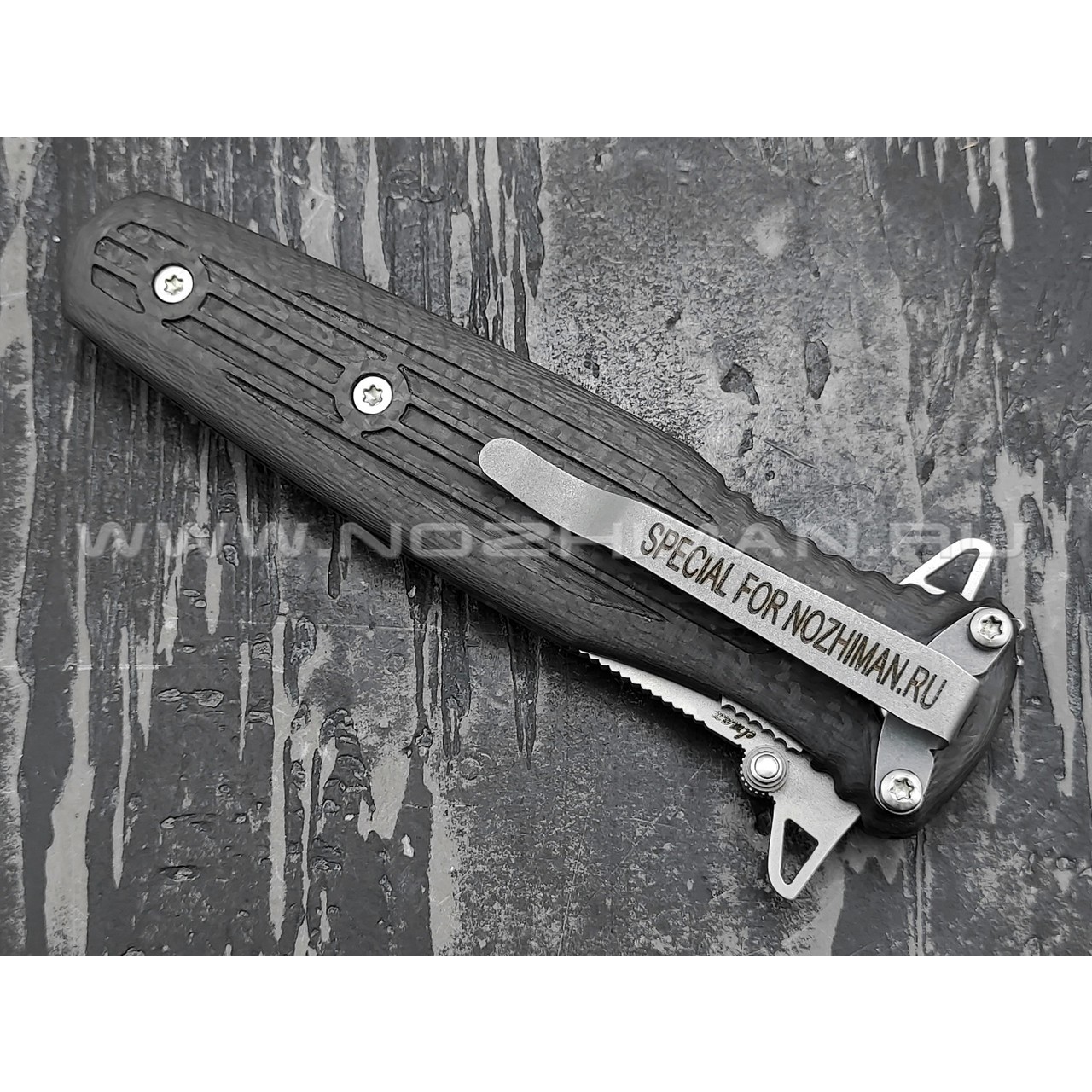 Saro нож Варанг "Special For Nozhiman" сталь Elmax, рукоять Carbon fiber