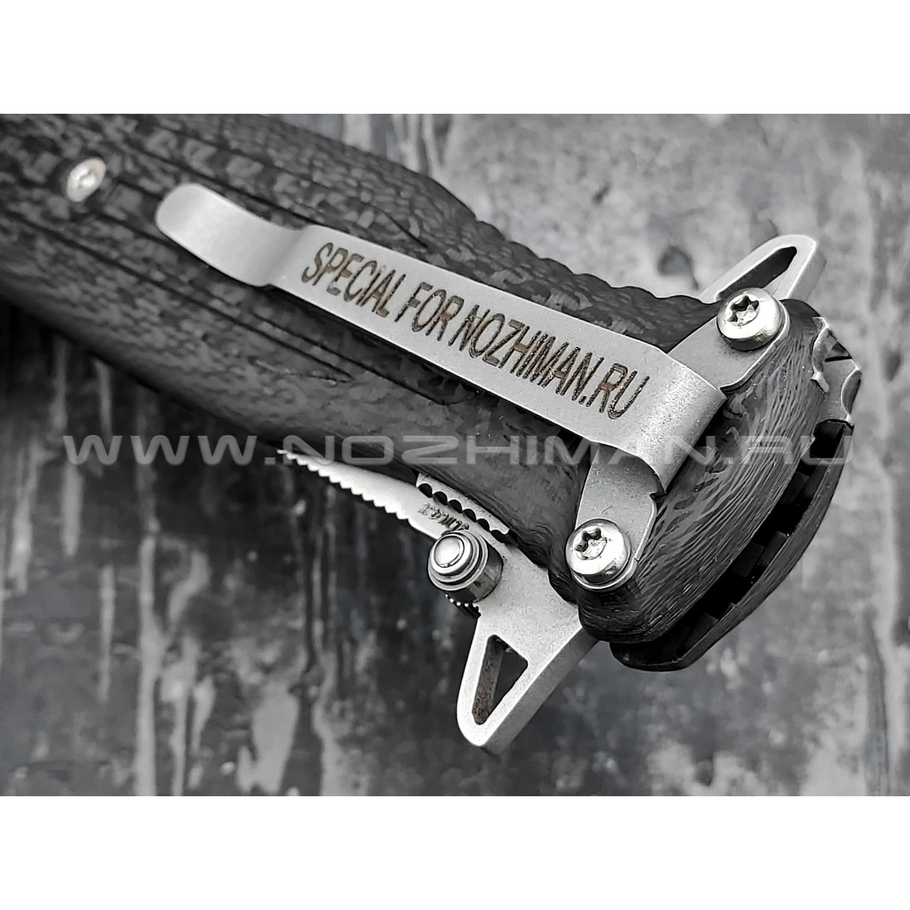 Saro нож Варанг "Special For Nozhiman" сталь Elmax, рукоять Carbon fiber