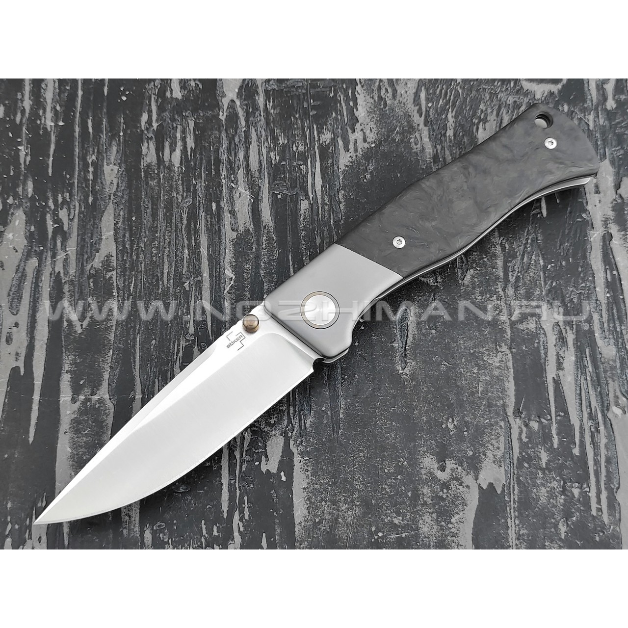 Boker Plus 01BO2021 Collection 2021 сталь M390, рукоять титан и карбон