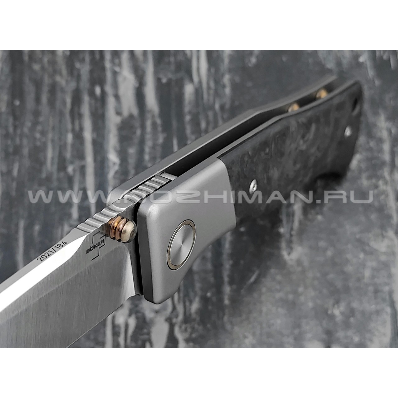 Boker Plus 01BO2021 Collection 2021 сталь M390, рукоять титан и карбон
