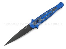 Нож Kershaw Launch 8 7150BLUBLK сталь CPM 154, рукоять Aluminium 6061-T-6, Carbone fiber