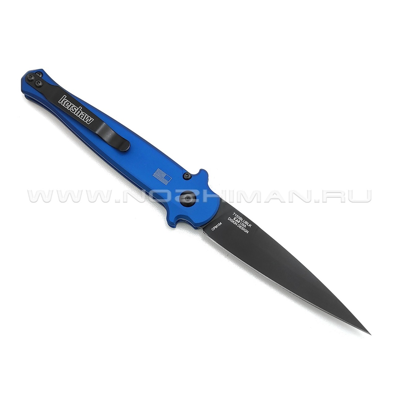 Kershaw 7150BLUBLK Launch 8 сталь CPM 154, рукоять Aluminium 6061 T-6/Carbone